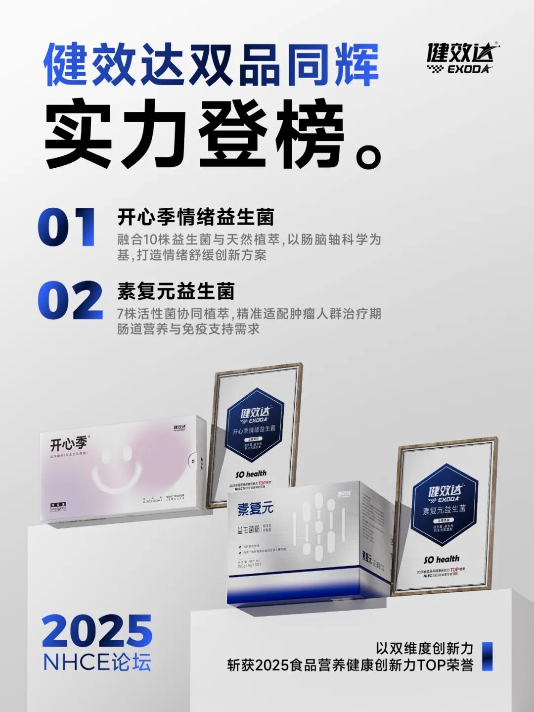 健效达素复元与开心季情绪益生菌斩获创新力 TOP 大奖(图2)